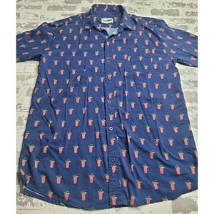 Tipsy Elves Brunch Bro Bloody Mary Hawaiian Shirt Men's XXL Button Up